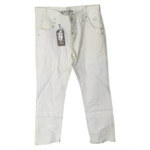 NEW RNT23 men's classic hand embellished denim jeans in white
